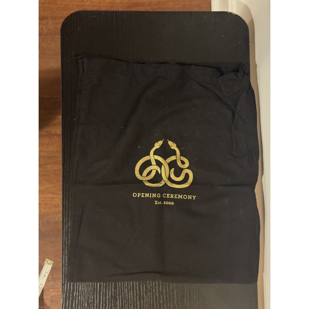 OPENING CEREMONY Drawstring Dust Shoe Bag Black Small 11” x 13”